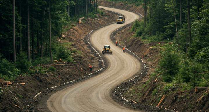défis de la construction de chemins d'accès